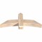 Ekena Millwork Bellingham Smooth Timber Gable Bracket, Douglas Fir, 48"W x 20"H x 5 1/2"D x 5 1/2"F, 10/12 Pitch GBW048X20X0606BEL00SDF - alternate 3